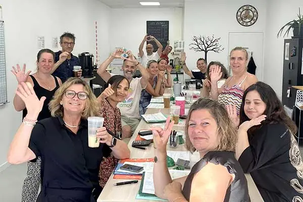 Les membres du club Sainte-Julie réunis à Grabels